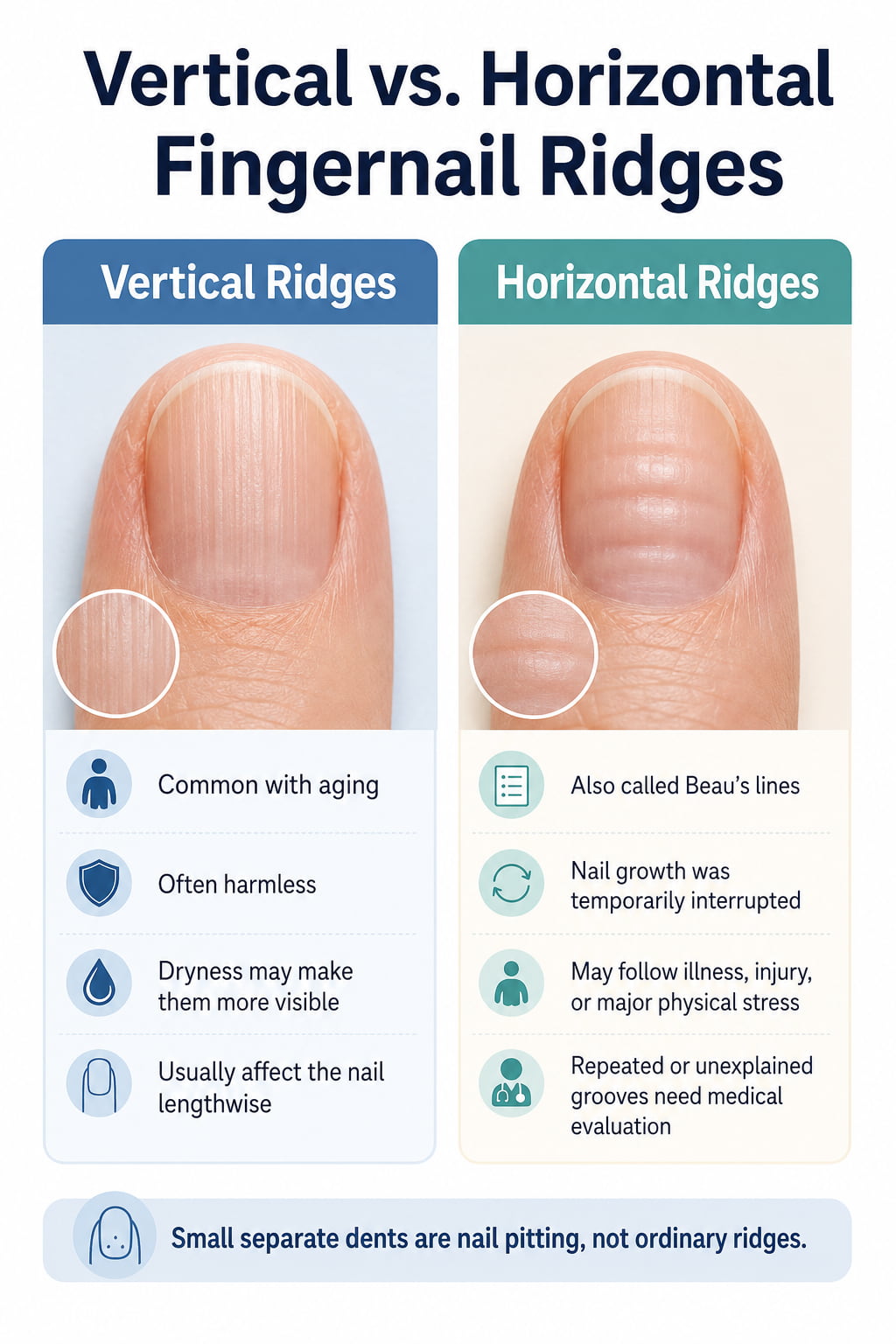 How to Get Rid of Ridges on Fingernails: Causes and Care 2 Vertical vs. Horizontal Fingernail Ridges