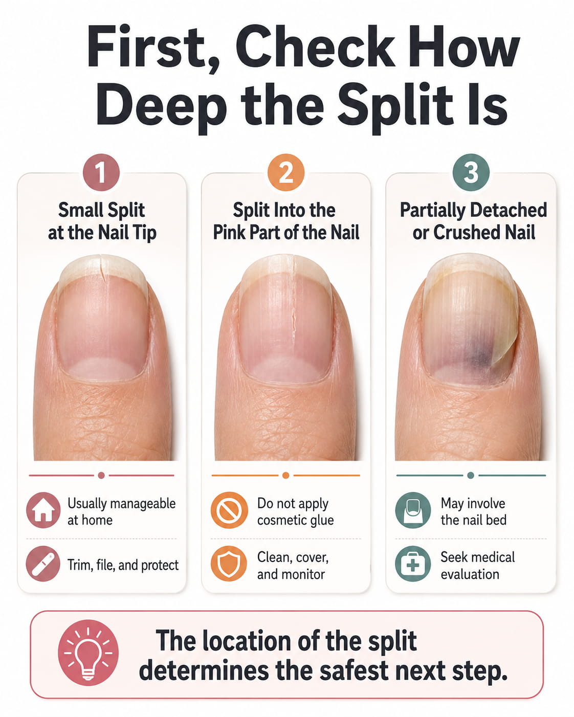 First, Check How Deep the Split Is