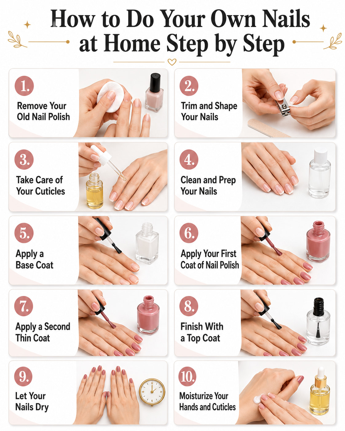 How to Do Your Own Nails at Home: Step-by-Step Manicure Guide 2 How to Do Your Own Nails at Home Step by Step