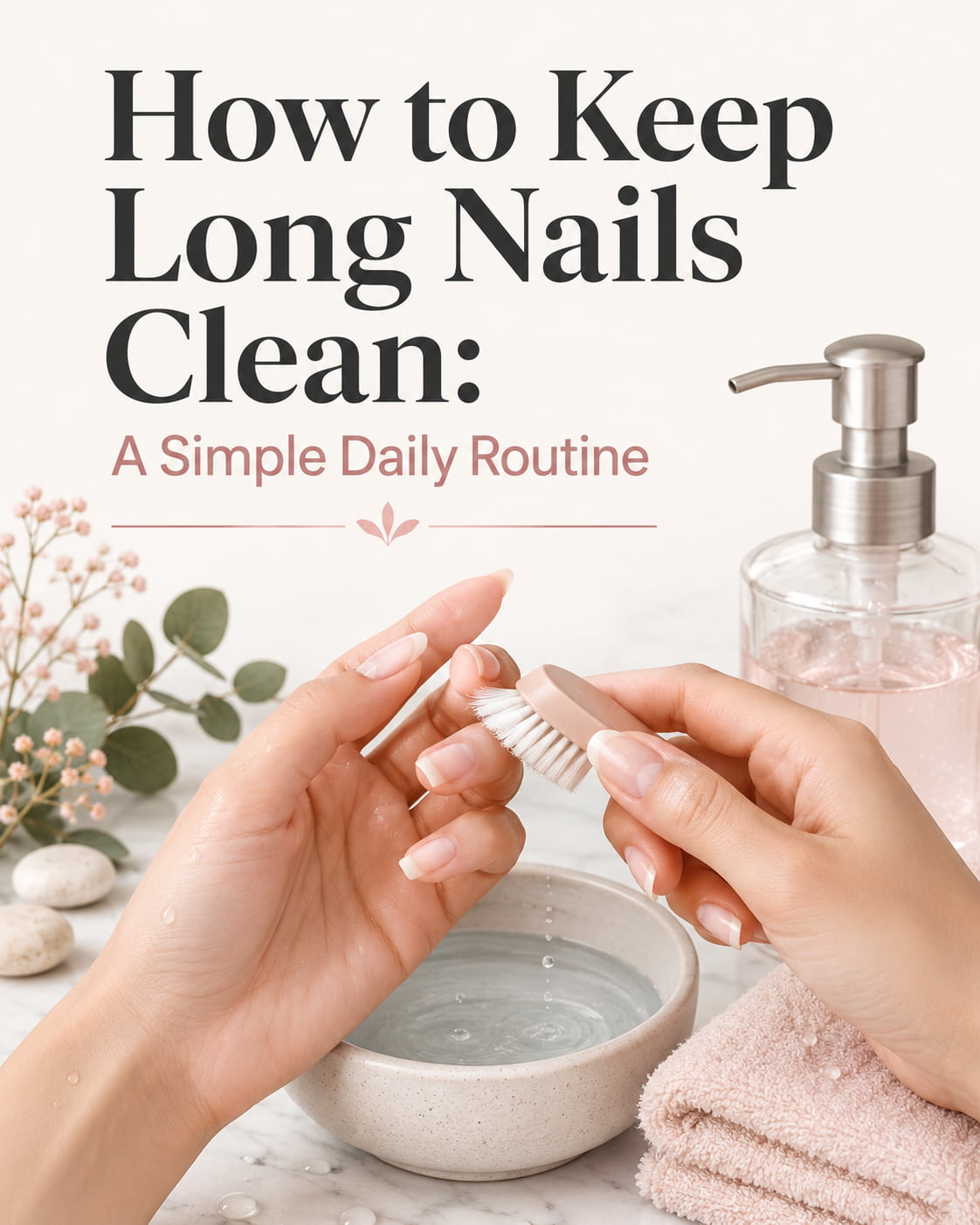 How to Keep Long Nails Clean: A Simple Daily Routine 1 How to Keep Long Nails Clean: A Simple Daily Routine