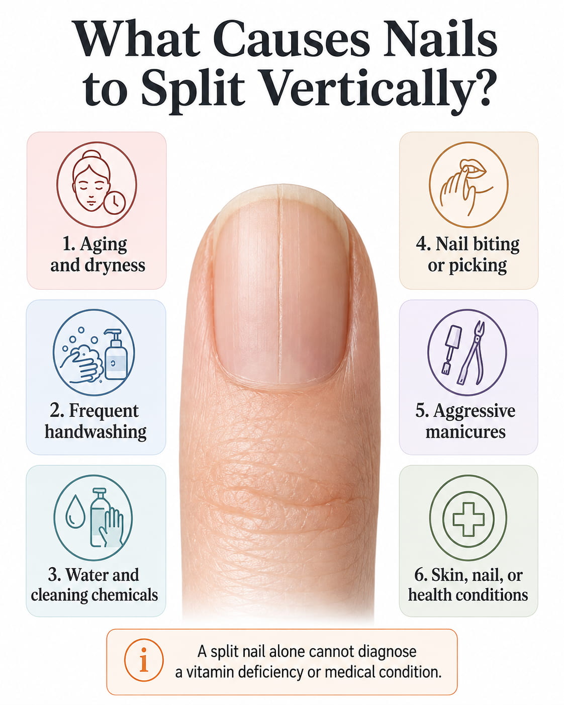 What Causes Nails to Split Vertically?